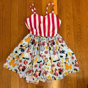 Spoiled & Flashy Boutique Disney Nautical Mickey Friends Dress - Girl's Size 4T